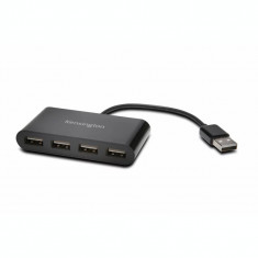 HUB extern KENSINGTON conectare prin USB 2.0 cablu 0.1 m negru K39120EU foto