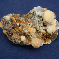 Specimen minerale - OUA DE CALCIT PE SIDERI + LIMONIT + CUART (AT1)