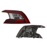 Stop spate lampa Peugeot 308, 2013-, partea stanga, exterior, cu lumina de mers inapoi si cu suport becuri, AL (Automotive Lighting)