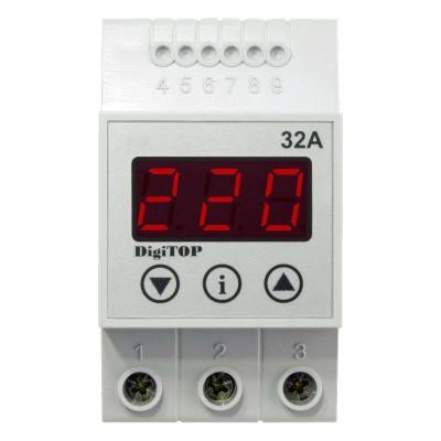 Releu de protectie tensiune 32A DigiTop VP-32A foto