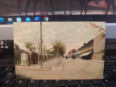 Turnu Severin, Piața Tudor Vladimirescu, trăsuri, circulație 21 iul. 1911, 205 foto