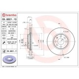 Set disc frana Opel Combo 10.01-12.11, Corsa C (X01) 09.00-12.12, Meriva A Mpv (X03) 05.03-05.10, Tigra Twintop (X04) 06.04-12.10, Fata, 260X24mm, ve, BREMBO