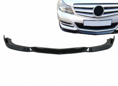 Prelungire Bara Fata Mercedes C-Class W204 S204 C204 Facelift (2011-2015) Negru Lucios Performance AutoTuning foto