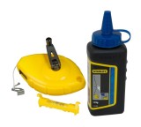 Set Stanley Sfoara trasat 30m + praf creta albastru + nivela fir ABS