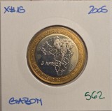 562 GABON 4500 Francs CFA / 3 Africa 2000