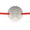 Bratara Argint 925 Snur Rosu, Butterfly Efect, 12mm, Atcom. Cadou Valentine&#039;s Day, Martisor, Craciun, Zi Nastere