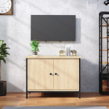 VidaXL Comodă TV cu uși, stejar sonoma, 60x35x45 cm, lemn prelucrat