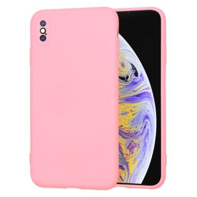 Husa pentru iPhone XS Max - Techsuit SoftFlex - Chalk Pink foto