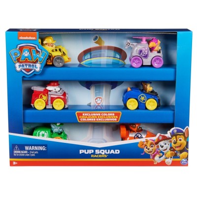 PATRULA CATELUSILOR PUP SQUAD RACERS PACHET CADOU 6 VEHICULE DE BAZA foto