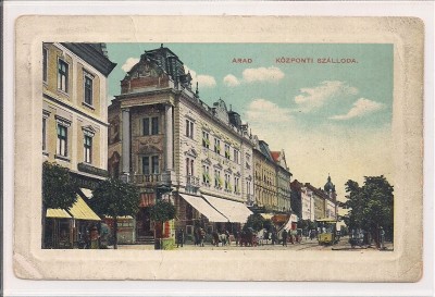 Carte postala circulata in anul 1910 Arad foto