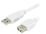 Cablu USB 2.0 A-A 3m Gri Deschis, Bq Cable