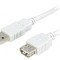 Cablu USB 2.0 A-A 3m Gri Deschis