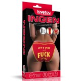 Chiloti cu Vibratii, Lovetoy, model Let's Vibe and Fuck Hard - Rosii