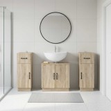 Cumpara ieftin Set de cabinet pentru baie cu 3 piese HOORN 3 buc.