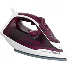 Fier de calcat Tefal Express Steam FV2835E0, 2400W, Jet de abur 160 g/min, abur variabil 0-35 g/min, 270 ml, violet