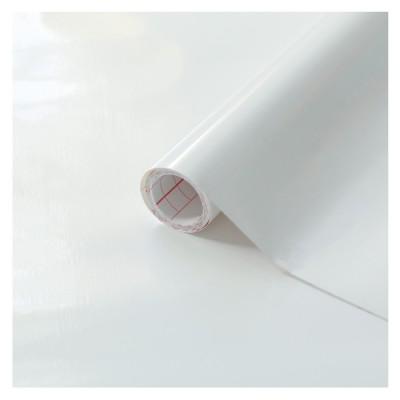Autocolant unicolor, D-c-Fix 1273-200, alb lucios, 0.45 m foto
