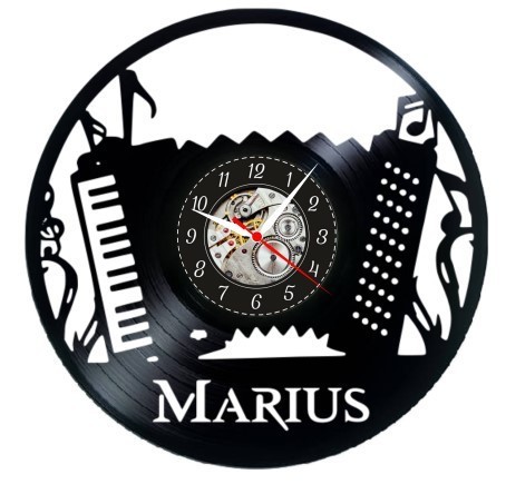 ACORDIONIST-ceas de perete (personalizabil)