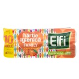 Hartie Igienica Elfi Family cu Parfum de Piersica, 3 Straturi, 10 Role/Bax
