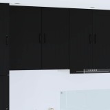 vidaXL Dulap suspendat de bucătărie cu raft Negru 40 x 31 x 80 cm 885026