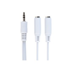 Gembird CCA 415W Splitter audio 3.5mm M la 2 3.5mm F, 10 cm, white