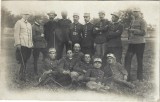 P3032N Ofițeri rom&acirc;ni și preot la Șoldănești, Basarabia, la 21 mai 1920, prima solemnitate de Ziua Eroilor ținută &icirc;n Rom&acirc;nia Mare