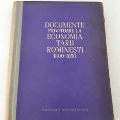 I Cojocaru Documente privitoare la economia Tarii Romanesti 1800-1850 volum 1