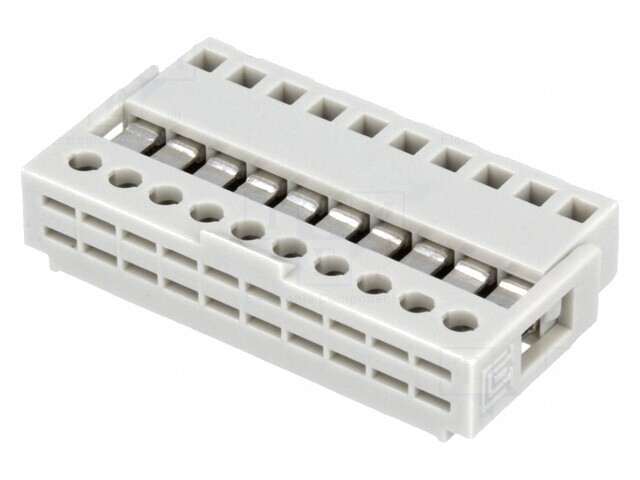 Mufă IDC Mamă 10 PIN 2,54mm Cositorit