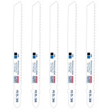 Wilpu MC 12 BI - Set panze fierastrau pendular tija cu un prag de prindere (T) 100 mm multimaterial taiere curba fina 5 bucati