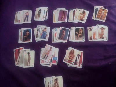 Carti de joc vechi,carti de joc-NUD-EROTICE-54 CARTI JOC+3 JOKER,Carti de joc foto