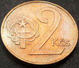 Moneda 2 COROANE - RS CEHOSLOVACIA, anul 1990 *cod 1627 = A.UNC