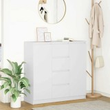 Bufetă cu sertare Alb 100,5x35x98,5 cm Lemn prelucrat