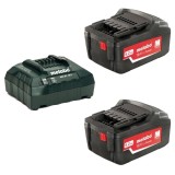 Metabo 685051000 - Set 2 acumulatori si incarcator Li-Ion 18 V 5.2 Ah incarcare rapida