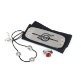 Mini set accesorii bandana inel colier Naruto Shippuden Kakashi Sasuke Itachi