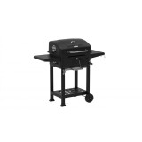 Gratar pentru exterior Zilan ZLN3574, Fabricat din materiale durabile, Grila de gatit 54x42.5 cm din otel cromat, Termometru incorporat, Mobilitate pe