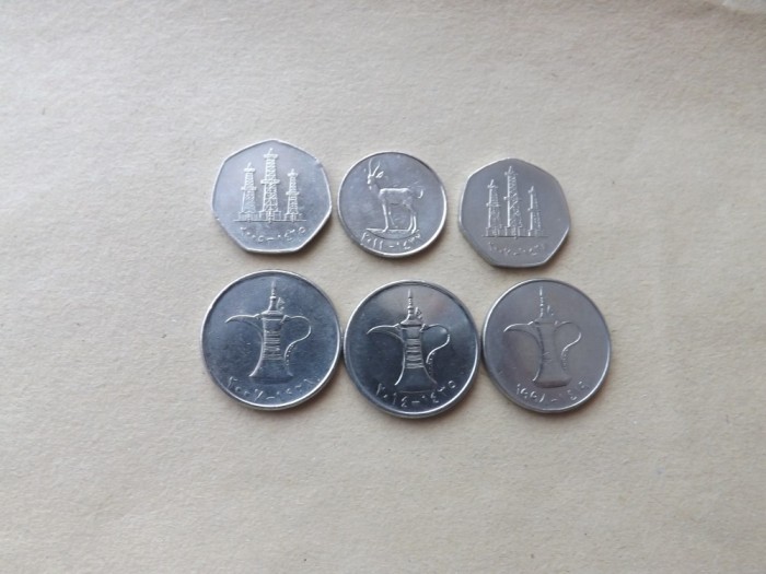 Emiratele Arabe Unite Lot nr. 2 - 6 monede (1998 - 2014)