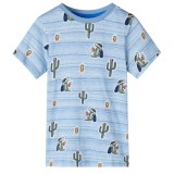 Tricou pentru copii, mix de albastru, 92, vidaXL