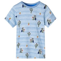Tricou pentru copii, mix de albastru, 104