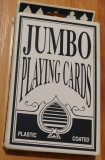 Jumbo playing cards plastic coated