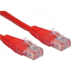 PATCH CORD UTP SPACER Cat5e, cupru-aluminiu, 5 m, rosu, AWG26, &quot;SP-PT-CAT5-5M-R&quot;/ 45505695 (timbru verde 0.18 lei)