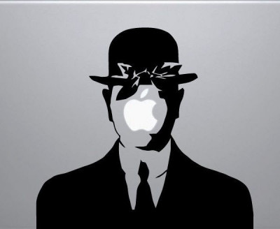 Laptop Vinyl Sticker Rene Magritte Son of Man foto