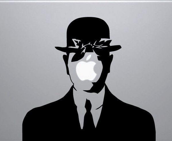 Laptop Vinyl Sticker Rene Magritte Son of Man