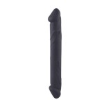 Dildo cu două capete TOYZ4LOVERS Double Joy, din silicon hipoalergenic, lungime 23 cm, diametru 3 cm, negru