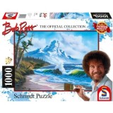 Puzzle 1000 piese, Bob Ross - Muntele de langa mare, Schimdt