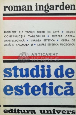Studii de estetica - Roman Ingarden (Y3) foto