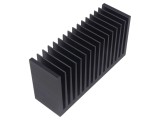 Radiator extrudat cu aripioare negru 50x160x82mm