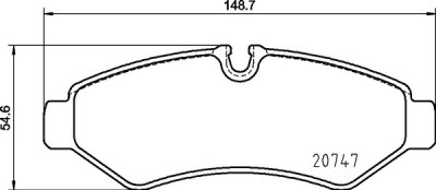 BREMBO P 50 155 PRIME LINE set placute frana,frana disc foto
