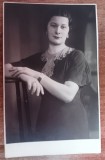 QW18 31 - Fotografie foarte veche - Superba domnisoara - 1941, Alb-Negru, Romania 1900 - 1950, Portrete