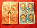 2 Blocuri -Serie Elvetia 1985 Europa CEPT Muzica.stampila speciala 4x2val., Stampilat