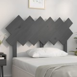 Cumpara ieftin Tăblie de pat, gri, 122,5x3x80,5 cm, lemn masiv de pin