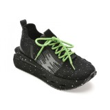 Pantofi sport GRYXX negri, 5722, din material textil